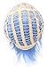 Simpleyourstyle Ice Blue Anime Cosplay Wigs Short Heat Resistant Synthetic Full Wigs for Men 30cm 11.8inch 160g