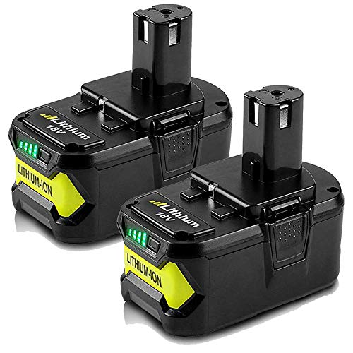 2 Pack 18V 5.0Ah Max Lithium-ion Replacement Battery for 18 Volts Ryobi P104 P105 P100 P102 P103 P107 P109 P108 Cordless Power Tools Battery - Thumbnail 7