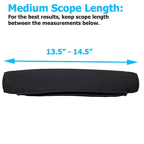 Neoprene scope cover: 13.5 inch -14.5 inch, objectives …