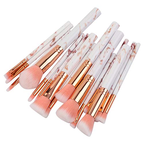 Coersd Makeup Brush 15Pcs Multifunctional Makeup Brush Concealer Eyeshadow Brush Set Tool (Pink)