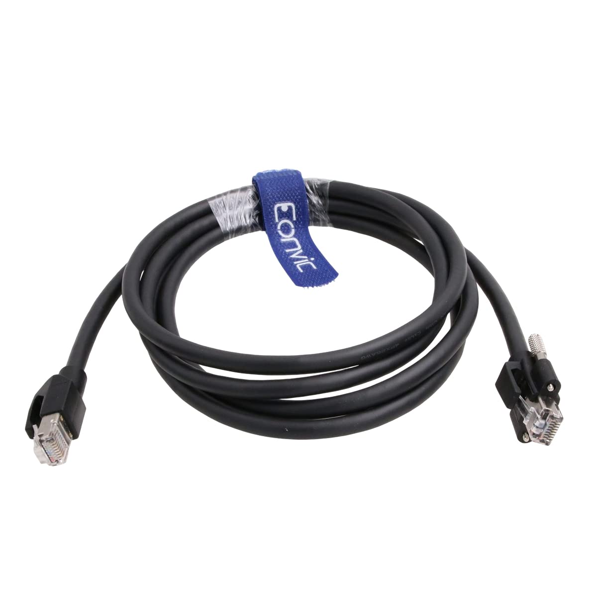 EONVIC RJ45 to RJ45 ThumbScrew Gigabit Ethernet Network GIGE Industrial CCD Cameras High Flexible Cable (Length:3M)