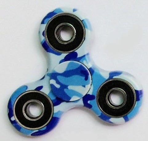 Colorful Fidget Spinner made with ABS-Metal (Blue Camo)