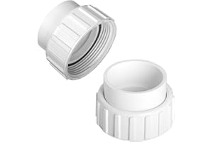 RELAAX WATER 2" Pump Union for LX Spa Swimming Pool Pump Fittings, 2in PVC Union Adapter Replacement for Pentair/Hayward/Wate