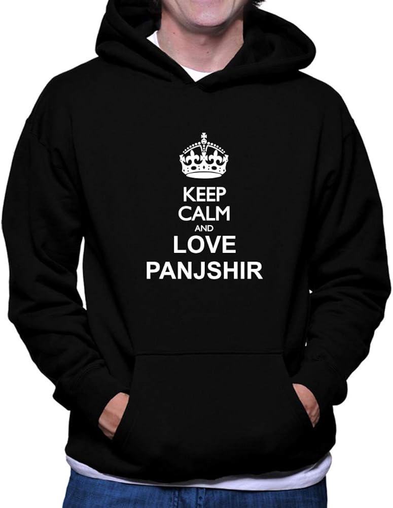 Outlet Factory Shop Teeburon Keep Calm And Love Panjshir Hoodie At Men S Clothing Store Online Fashion Shopping Www Imperos It