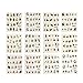 ALLYDREW Christmas Water Slide Nail Art Decals Water Transfer Nail Decals (44 sheets/Over 800 decals)