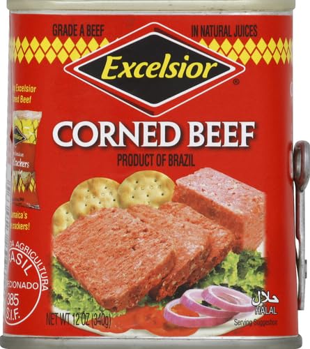 EXCELSIOR CORNED BEEF IN NATURAL JUICES, 12 OUNCE