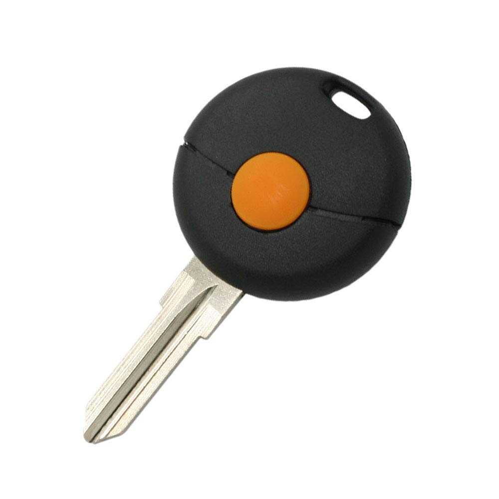 BROVACS Replacement Key Shell Compatible with Mercedes Benz SMART Cabrio Fortwo Coupe 1 Button Keyless Entry Remote Key Case Fob PG912