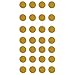 Threemart Gold Party Supplies Gold Glitter Grand Paper Dots Hanging for Bachelorette,Wedding, Birthday Party Decoration-4 Pack … (Gold)