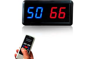 VOROLE Digital Baseball Soccer Scoreboard Indoor Use Sports Games Score Keeper with Remote Control LED Display Cornhole Scoreboard for Basketball Ping-Pong Table Tennis Volleyball