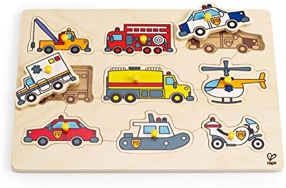 hape creative toddler wooden peg puzzle