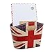 Union Jack Design Leatherette Storage Basket / Desktop Accessories Holder / Office Supplies Caddy