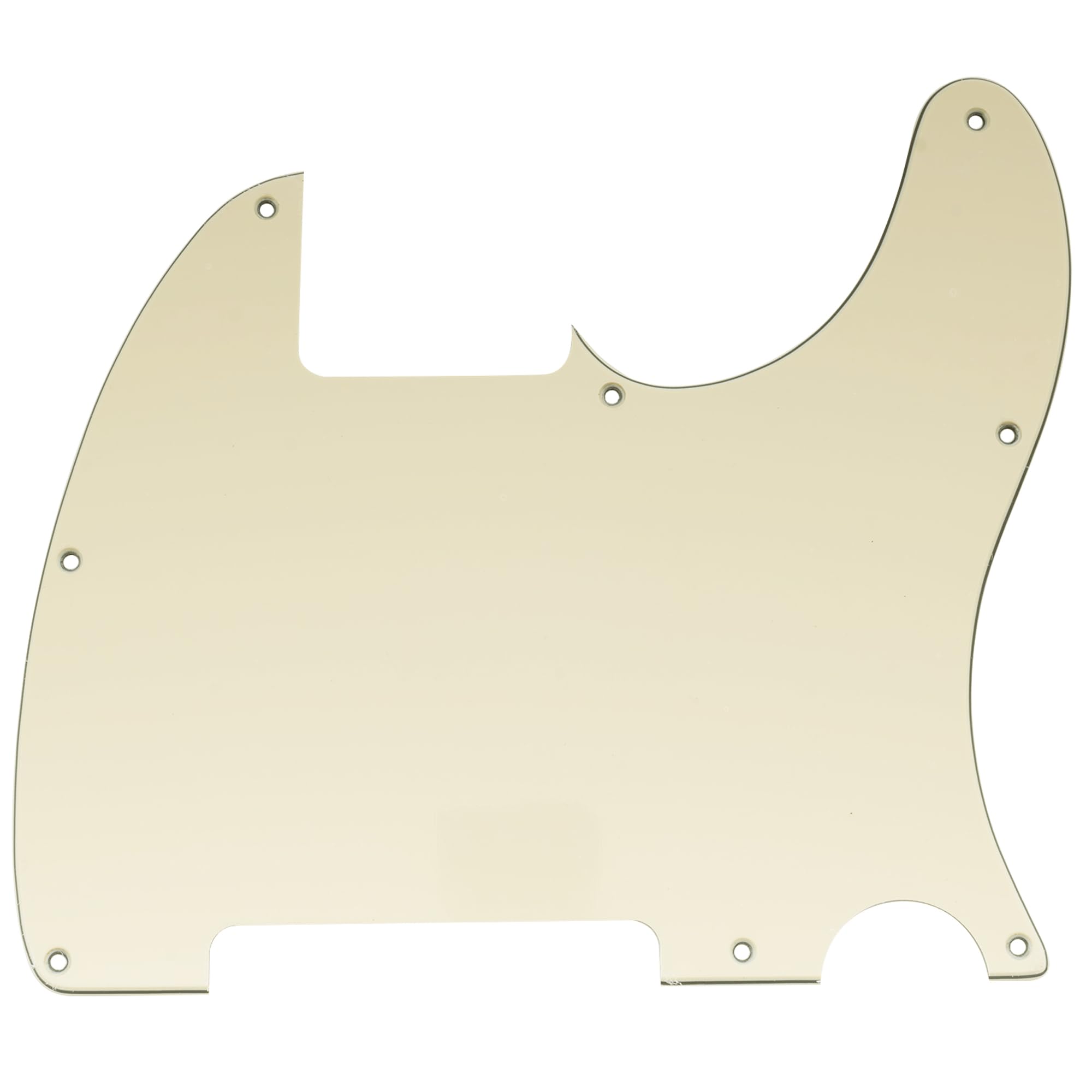 Musiclily 8 Hole Tele Pickguard Blank for Fender USA/Mexican Telecaster Esquire Guitar, 3Ply Cream โ image 1