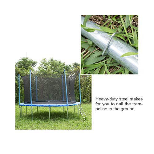 image for Tiptiper 12 ft Trampoline Outdoor Trampoline with Safety enclosures ne