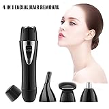 Sunvito Facial Hair Remover for Women,4 In 1 Painless Electric Hair Removal Kit 