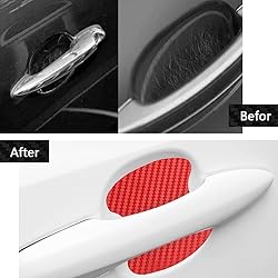 ASUBHA 4PCS Carbon Fiber Anti-Scratches Car Door