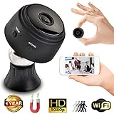 Mini Spy Camera with Wi-Fi – 35mm Wireless Hidden Camera, Home Security System, Nanny Cam – HD Wide Angle Camera with Loop Recording, Motion Detection, Night Vision + Memory Card Reader by Duddy-Cam