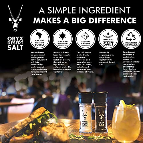 Coarse Desert Salt by Oryx Grinder Refill Naturally Organic