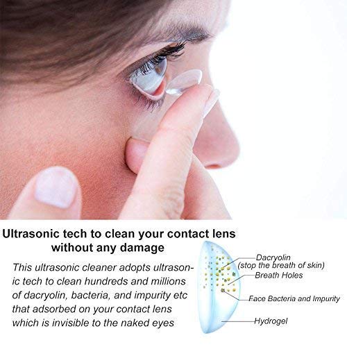 image for Ofone Contact Lens Cleaner, Portable Ultrasonic Contact Lens Cleaner K