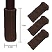 24+4 PCS Polyester Furniture Socks Maveek Chair Leg Floor Protector Chair Socks Elastic Wool Knit Floor Furniture Feet Covers Pads Knitting Socks Fit Furniture Leg Girth 1-1/2 to 2-1/4 Inches Coffee