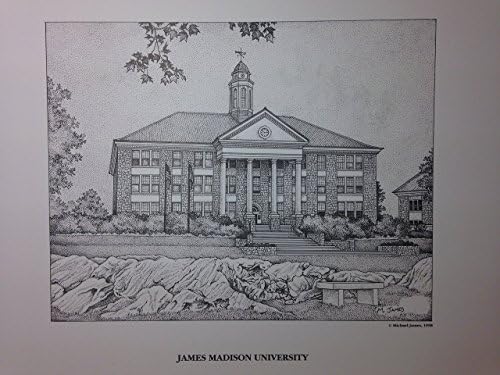 James Madison University 11x14 pen and ink print