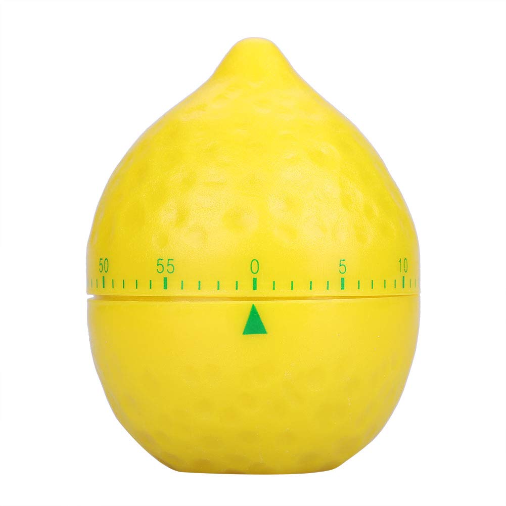Nikou Cooking Mechanical Kitchen Home Timer Manual Lemon Shape Counters for Timing Tool