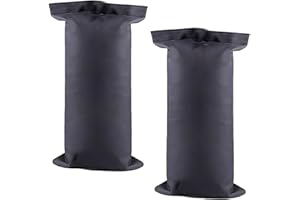 2Pcs Fillable Sandbags, Outdoor Weatherproof Umbrella Base Weights Sandbag, 44LBS Heavy Duty Weight Bags for Outdoor Garden P