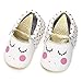 FYMNSI Baby Girls 1st Birthday Unicorn Cake Smash Floral Romper + Skirt + Unicorn Headband + Shoes 4PCS Outfits White