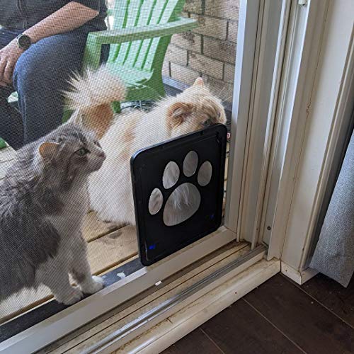 PETLESO Dog Screen Door, Pet Screen Door Lockable Doggie Door for