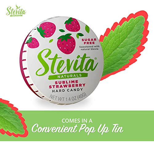 Stevita SteviaSweet, Sublime Strawberry 1.4 oz SugarFree Hard