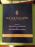 Hardcover Phi Theta Kappa Honor Society History and Accomplishments and 2009 - 2012 Inducted Members (95th Anniversary Edition) Book