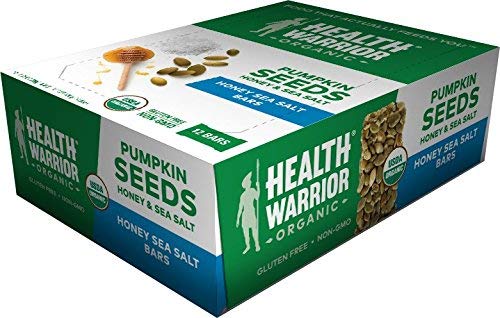Health Warrior Pumpkin Seed Protein Bars, Honey Sea Salt, 8g Plant Protein, Gluten Free, Certified Organic, 12 Count - Thumbnail 2