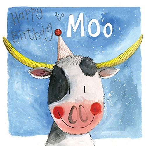 Alex Clark Moo Cow Daisyfield Farm Birthday Card