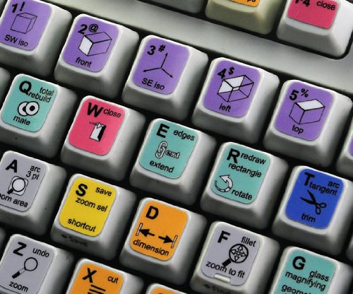 NEW SOLIDWORKS KEYBOARD STICKERS DECALS FOR DESKTOP, LAPTOP AND NOTEBOOK