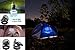 HAITRAL 2-in-1 LED Tent Light Fan Portable Camping Lantern with Ceiling Fan