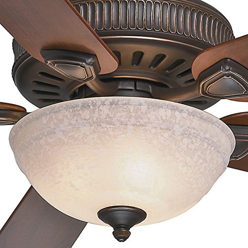 Casablanca Fan 60 inch Onyx Bengal Finish Ceiling Fan with Toffee Glass Light Kit (Certified Refurbished) - Thumbnail 2