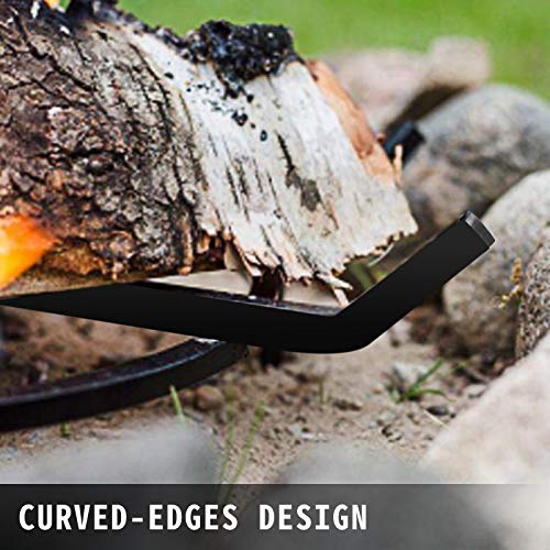 VBENLEM 24in Fire Grate Log Grate,Wagon Wheel Firewood Grates 12 Iron