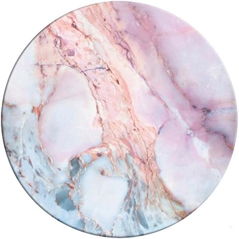 Pop out Phone Mount Sockets Expanding Cell Phone Stand,Holder for Smart Phone and Tablet (pink marble)