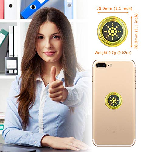 EMF Radiation Shield EMF Neutralizer Sticker For Mobile Phones,Phone, iPad and Laptop - EMR Protection Blocker(Gold 6pcs)
