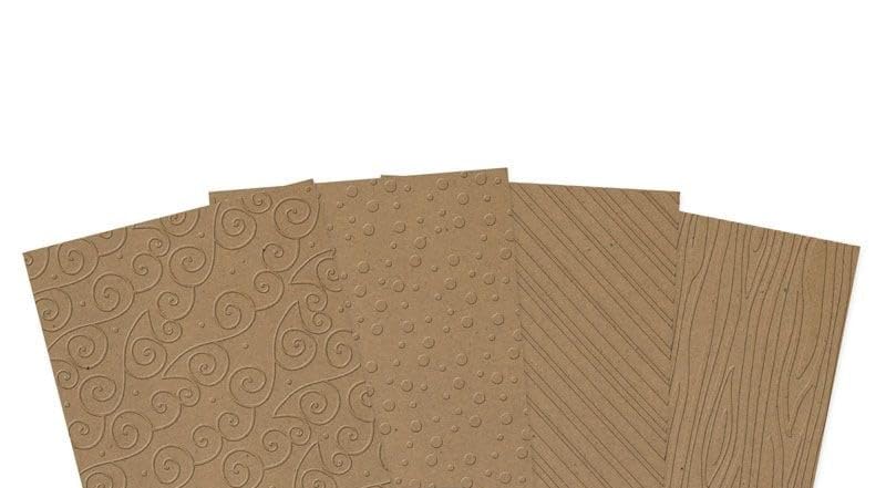 Hunkydory Crafts Embossed Christmas Kraft A4 Card Selection