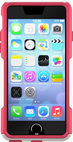 OtterBox COMMUTER SERIES Case for iPhone 6/6s - Retail Packaging - NEON ROSE (WHISPER WHITE/BLAZE PINK)