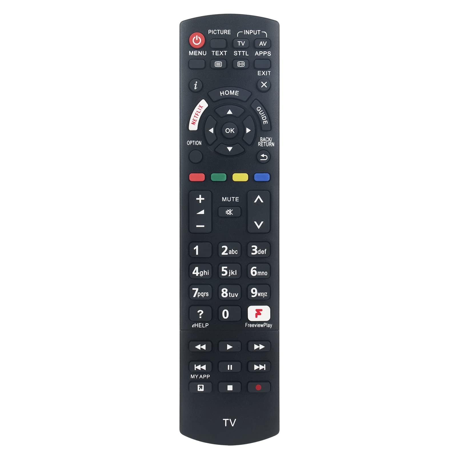 ALLIMITY N2QAYB001181 Remote Control Replace fit for Panasonic LED HDR Full HD TV TX-24FS500B TX-32FS400B TX-40GX700B TX-40GX820B TX-55FX650B TX-65GX700B TX-40FS500B TX-49FX600B TX-58GX800B