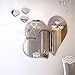 3D Mirror Love Hearts Wall Sticker Art Decor, Qisc Home Bathroom Livingroom Bedroom Decorations (Red)