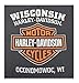 Harley-Davidson Men's Long Sleeve Orange Bar & Shield Grey Shirt 30291963