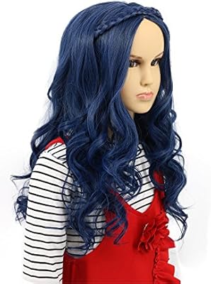 Amazon Com Karlery Child Kids Long Wave Blue Wig Halloween
