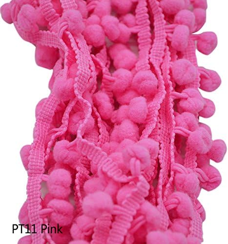 Amazon Com Yalulu 20yards Mini Pom Pom Trim Ball Fringe Ribbon