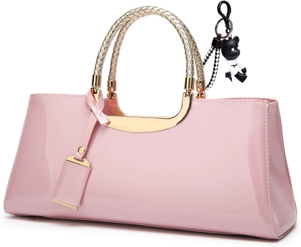 Women's Top-Handle Bags Handbags Hobos PU Leather Designer Shoulder Bags Pink