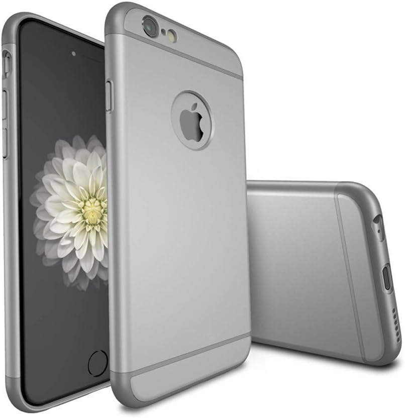 4.7" iPhone 6s Case,Ultra Thin Zisure [AirT(Matte)] Slim Fit 3in1 Three Stage Design Simple Style Cellphone Protection Cover for Apple (Grey - iPhone 6/6s (4.7"))
