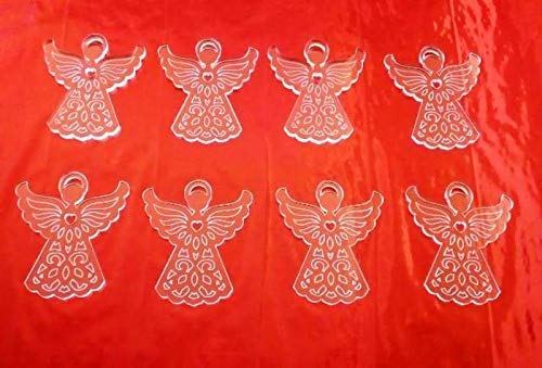 Angeli Decorazioni Natalizie.Set Di 8 Decorazioni Natalizie Per Albero Di Natale Da Appendere Angeli Addobbo Originale Per Abete Home Casa Christmas Amazon It Handmade