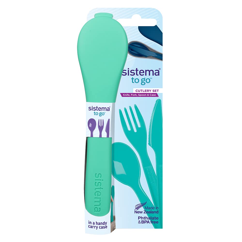 Online Kitchenware Sistema Cutlery To Go Set Turquoise