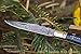 DKC Knives (46 6/18) DKC-783 Ocean Laguiole Damascus Steel Folding Pocket Knife 4 oz 8.5